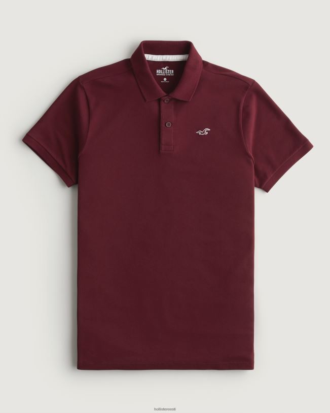 topsid mehed Burgundia logo ikoon polo Hollister TV08J1075